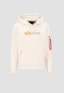 Mobile Preview: Alpha Industries Alpha Label Hoody Jet Stream White
