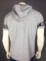 Mobile Preview: Alpha Industries Sleeve Print Hooded T Grey Heather