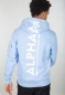 Preview: Alpha Industries Back Print Hoodie Light Blue