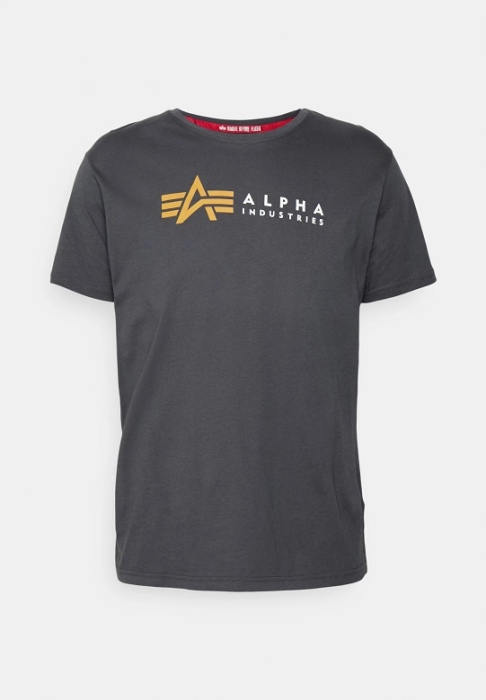 Alpha Industries Alpha Label T Grey Black