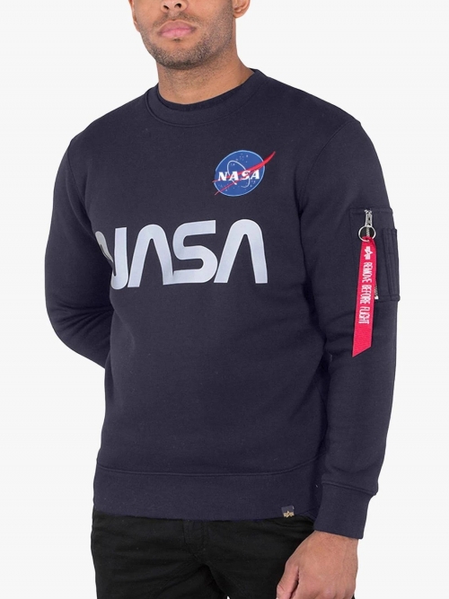 Alpha Industries NASA Reflective Sweater Repl. Blue