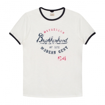 Dstrezzed T-Shirt Brotherhood Graphic White