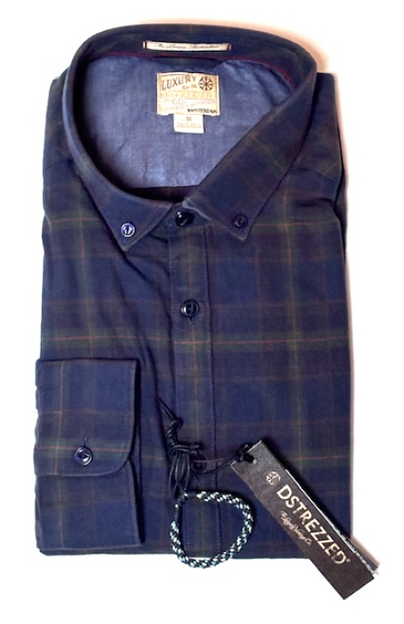 Dstrezzed Shirt Tartan Check Flannel