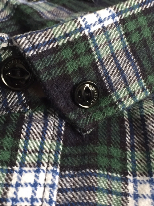 Preview: Dstrezzed Shirt Small BD Flannel Check Dk. Green