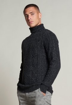 Dstrezzed Turtle Neck Naps Melange Anthra