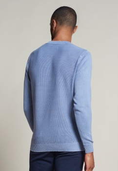 Dstrezzed Strickpullover Crew Structure Mix Sky Blue