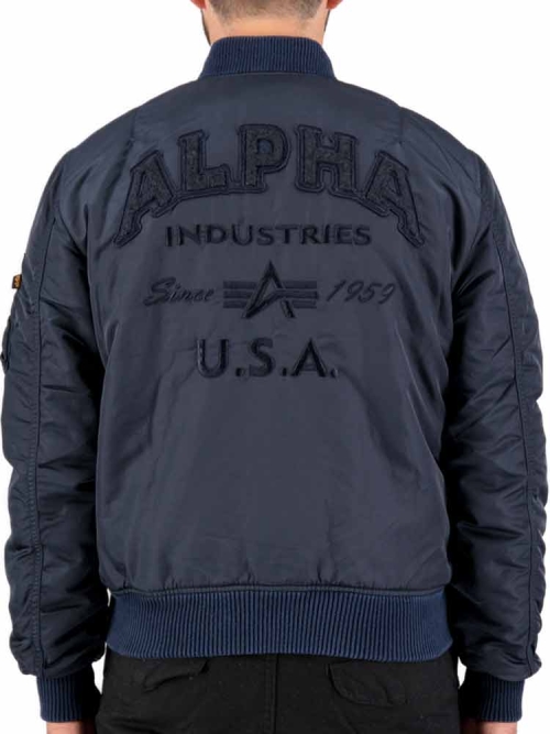Alpha Industries MA-1 VF Authentic Overdyed Rep. Blue