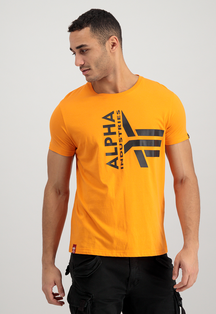 FASHIONCOAST - Freizeitmode für Männer - Alpha Industries Half Logo Foam T  Alpha Orange