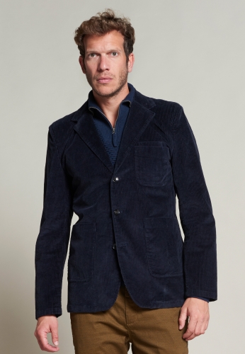 Dstrezzed Worker Blazer Ribcord Dark Navy