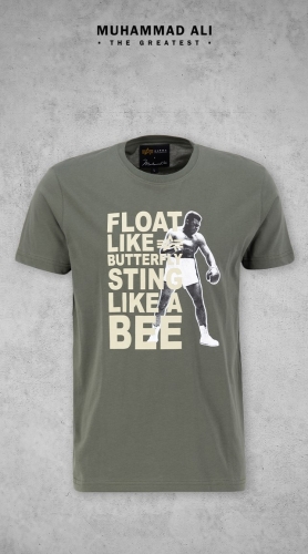 Alpha Industries Muhammad Ali Butterfly T Dark Olive