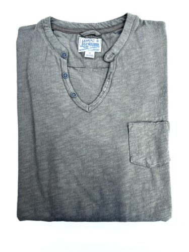 Dstrezzed V-Neck Heavy Slub Army Green
