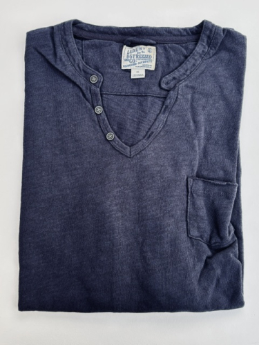 Dstrezzed V-Neck Heavy Slub Dark Navy