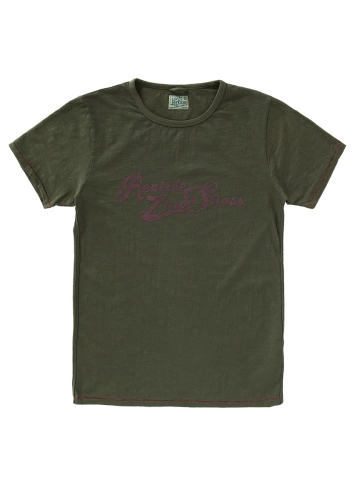 Dstrezzed Graphic T-Shirt Zero Stress Dark Green