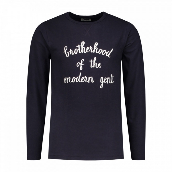 Dstrezzed Crew Embro Heavy Slub Dark Navy