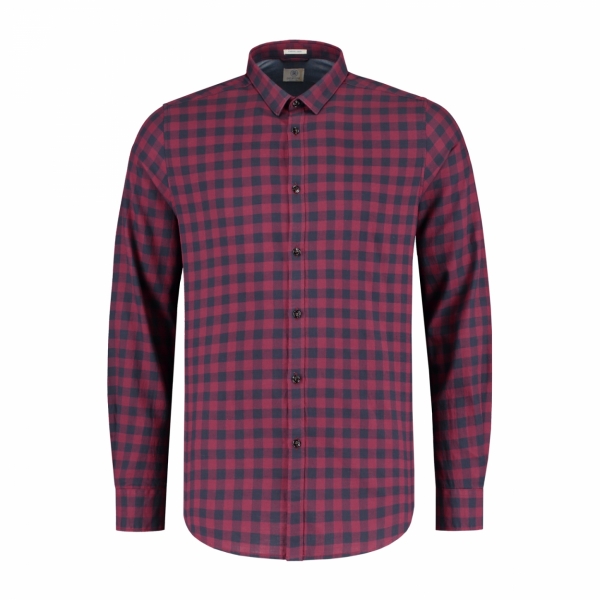 Dstrezzed Shirt Small Collar Tonal Block Check