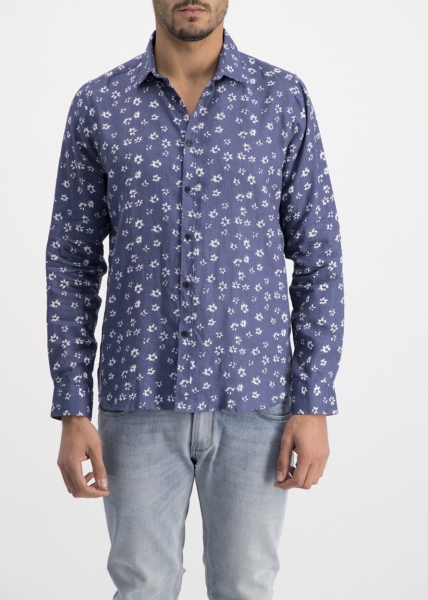 Dstrezzed Shirt Linen Small Flower