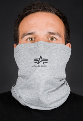 Alpha Industries Basic SL Tube Mask grey heather / black