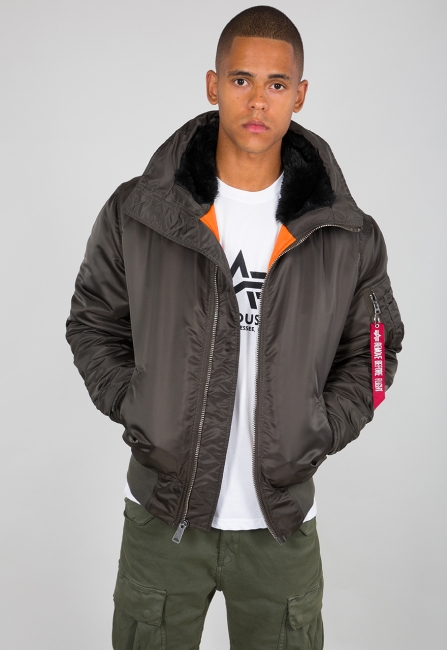 Alpha Industries MA-1 Hooded Black Olive